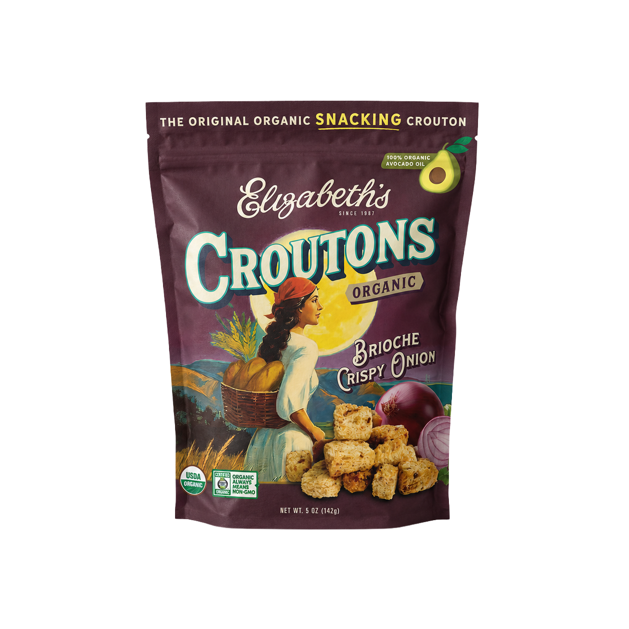 Elizabeth's Brioche Crispy Onion Croutons